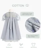 ALLOVIN Toddler Girl 3D-Butterfly Lace Tulle Dress