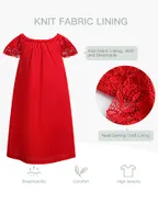 Toddler Girl Off Shoulder Lace Dress