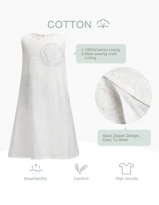 Toddler Girl Heart-Shaped Embroidery Lace Dress