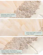 ALLOVIN Embroidery Tutu Dress