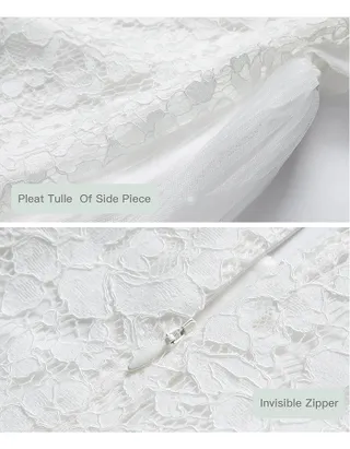 ALLOVIN Toddler Girl A-Line Princess Flower Girl Dress