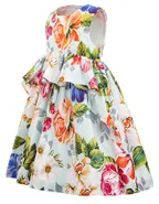 Toddler Girl Sleeveless Floral Printed Summer Party Casual Dress
