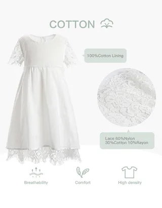 ALLOVIN Floral Lace Boho Dress