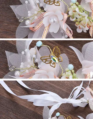 Allovin Floral Princess Headpiece Pearls Tiara