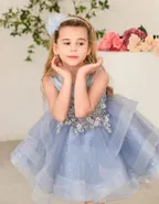 ALLOVIN Sequins Tulle Party Dress