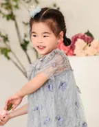 ALLOVIN Toddler Girl 3D-Butterfly Lace Tulle Dress