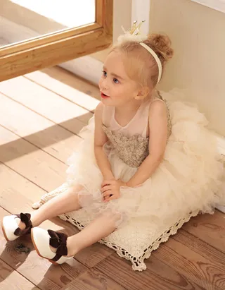 ALLOVIN Embroidery Tutu Dress
