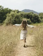 ALLOVIN Toddler Girls Vintage Knit Dress