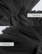 ALLOVIN Sheer back Party Dress