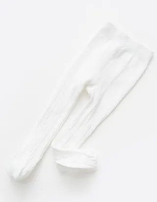 ALLOVIN 4pairs Cable Knit Cotton Leggings