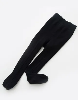 ALLOVIN 4pairs Cable Knit Cotton Leggings