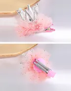 Allovin Toddler Girls Rhinestone Crown Decor Hairpin