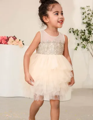 ALLOVIN Embroidery Tutu Dress