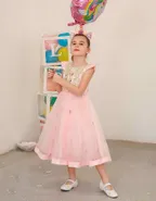 ALLOVIN Sequins Tulle Party Dress