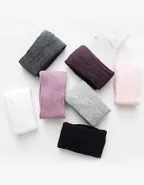 ALLOVIN 4pairs Cable Knit Cotton Leggings