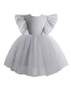 ALLOVIN Sheer back Party Dress