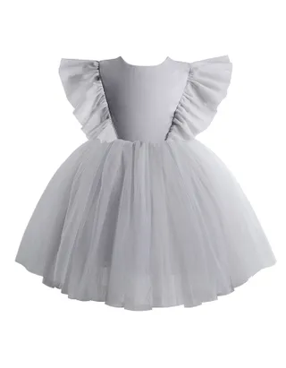 ALLOVIN Sheer back Party Dress