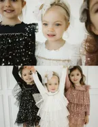 ALLOVIN Sparkly Stars Tulle Dress