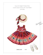 Allovin Little Girl Sleeveless Summer Sundress Hawaii Bohemia pleated floral Dress