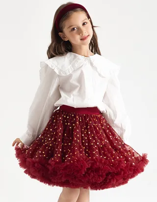 ALLOVIN Sparkly Stars Tutu Skirt