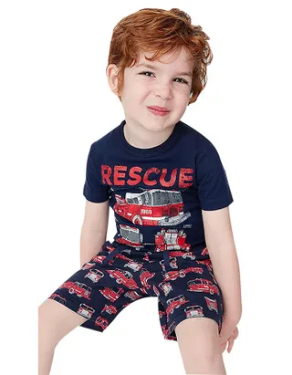 Toddler Boys Supersoft Car Ptinted Jersey T-Shirt & Pants Set