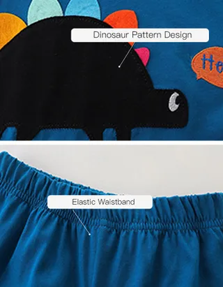 Allovin Toddler Boys Jersey T-Shirt & Pants Set