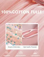 ALLOVIN Sequins Tulle Party Dress