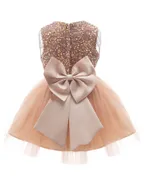 Toddler Girl Sequins Sleeveless Formal Ball Gown Party Dress
