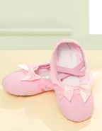 Allovin Girls Canvas Split Sole Ballet Shoes