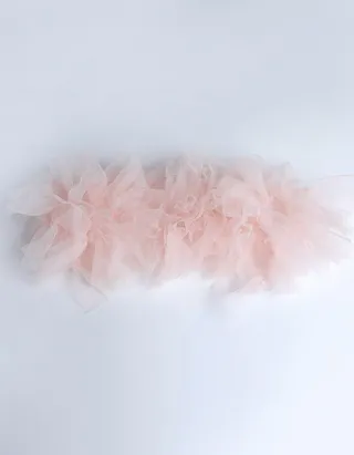 Allovin Girl Fancy Tulle Ruffle Cape