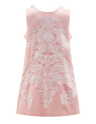 ALLOVIN Embroidery Shift Dress