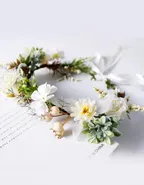 Allovin Floral Headband Crown for Weddings and Special Occasions