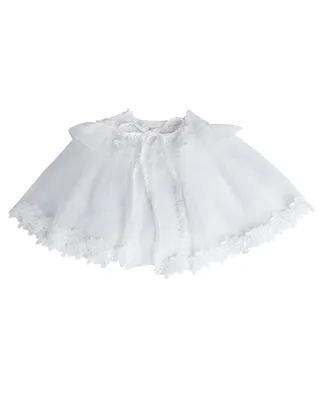 Allovin Lace Trim Tulle Cape Fairy Costume