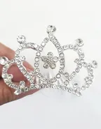 Allovin Rhinestone Crown Hair Accessory