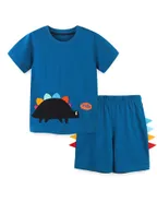 Allovin Toddler Boys Jersey T-Shirt & Pants Set
