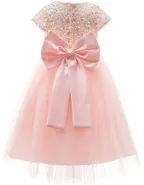 ALLOVIN Sequins Tulle Party Dress