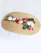 Allovin Toddler Girls Flower Decor Straw Hat