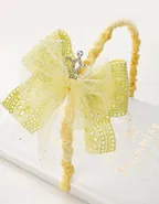 Allovin Lace Bow Decor Headband