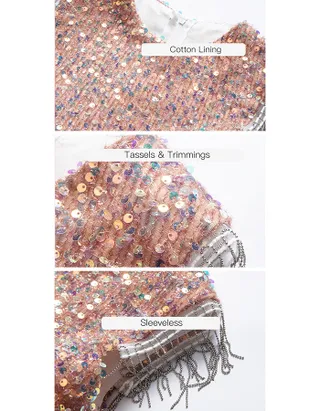 Toddler Girl Sequins Sleeveless Formal Ball Gown Party Dress