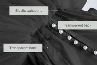 ALLOVIN Sheer back Party Dress