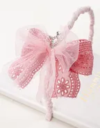 Allovin Lace Bow Decor Headband
