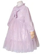 Allovin Toddler Girl A-line Long Sleeve Princess Sequin Tulle Dress for Party