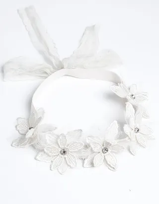 Allovin Cute Lace Tie-Back Headband