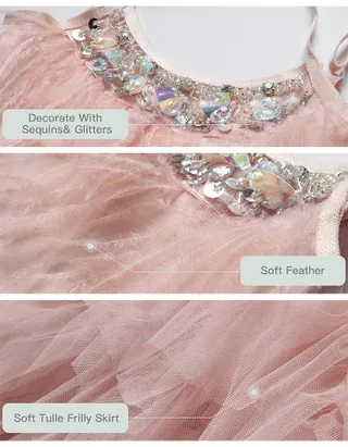 ALLOVIN Swan Tutu Dress