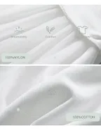 Toddler Girl Short Sleeve Summer Casual White Dress