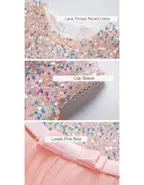 ALLOVIN Sequins Tulle Party Dress