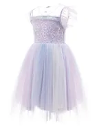 ALLOVIN Flower Sequin jersey Dress