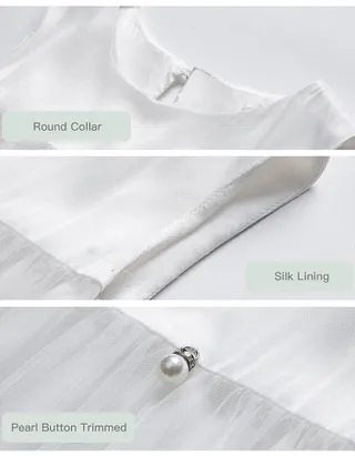 Toddler Girl Sleeveless Summer Tulle Birthday Casual Dress