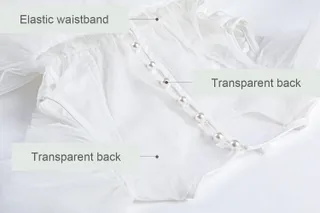 ALLOVIN Sheer back Party Dress