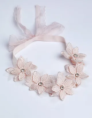 Allovin Cute Lace Tie-Back Headband